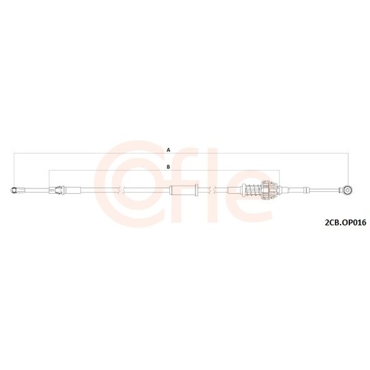 92.2CB.OP016 - Cable, manual transmission 