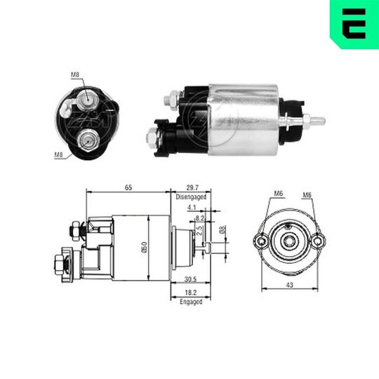 ZM4705 - Solenoid Switch, starter 