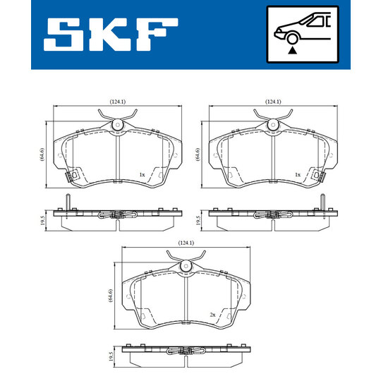 VKBP 80605 A - Brake Pad Set, disc brake 