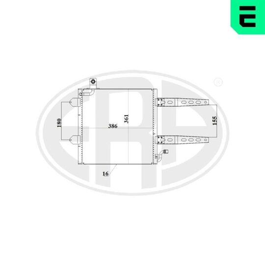 667212 - Condenser, air conditioning 