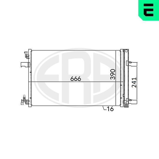 667053 - Condenser, air conditioning 