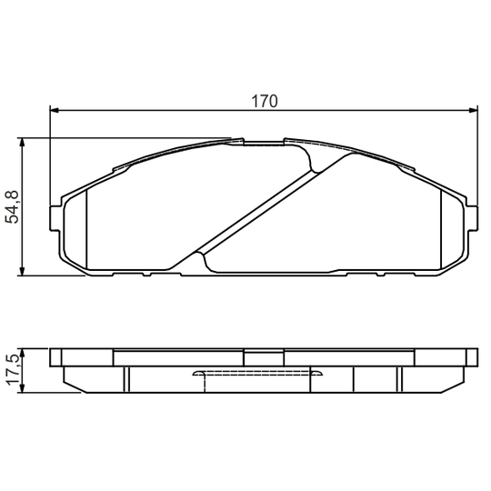 0 986 495 171 - Brake Pad Set, disc brake 