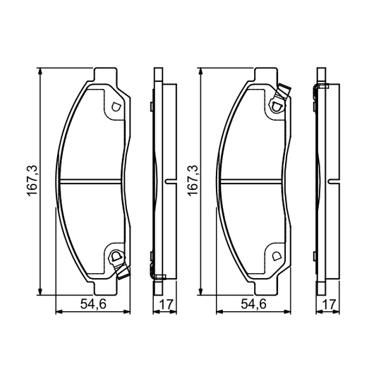 0 986 495 159 - Brake Pad Set, disc brake 