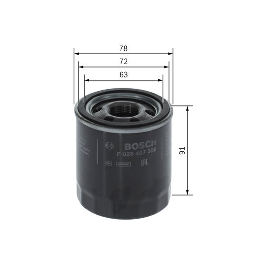 F 026 407 350 - Oil filter 