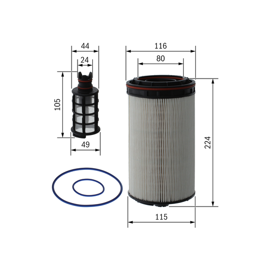 F 026 402 308 - Fuel filter 