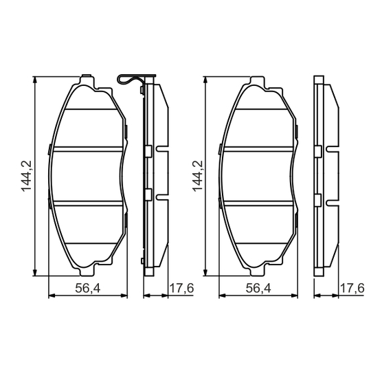 0 986 495 353 - Brake Pad Set, disc brake 