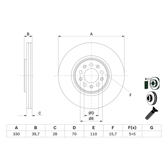 0 986 479 F66 - Brake Disc 