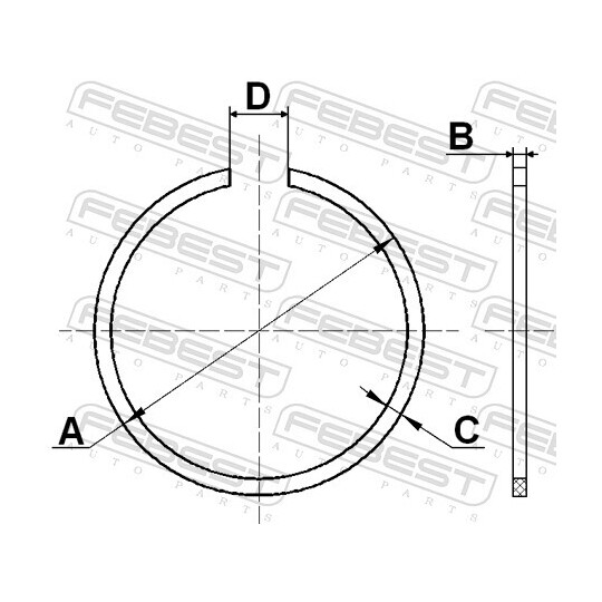 CC-2-52X2 - Mounting Set, drive shaft bellow 