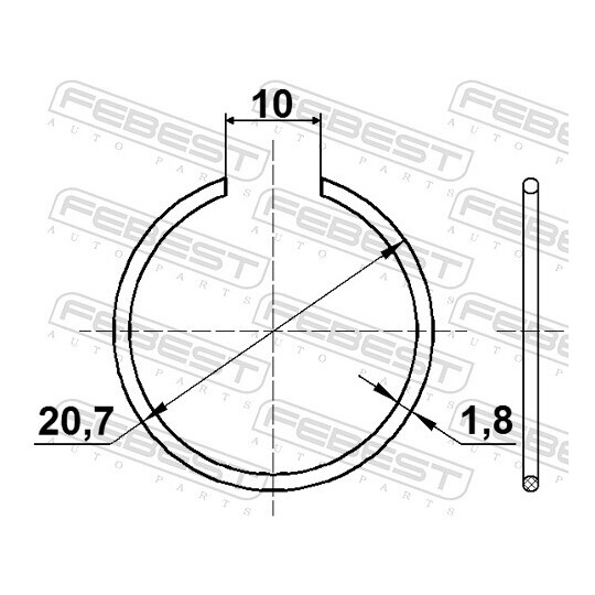 CC-1-24X2-PCS5 - Mounting Set, drive shaft bellow 