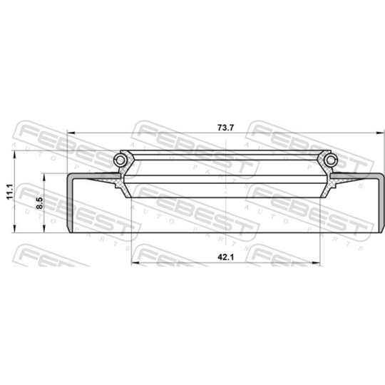 95GDS-44730911U - Seal, drive shaft 