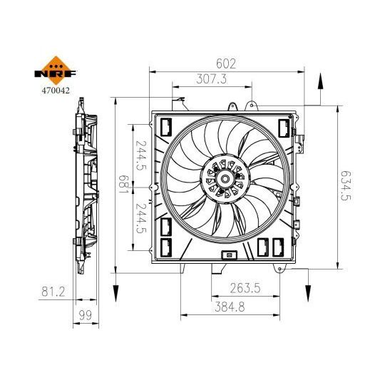 470042 - Fan, radiator 