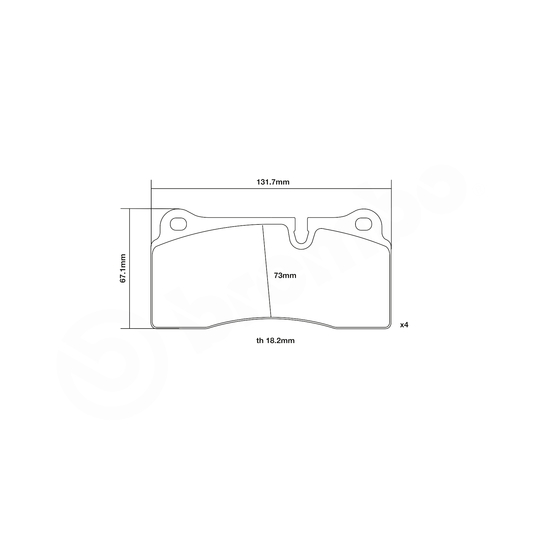 07.B315.73 - High Performance Brake Pad Set 