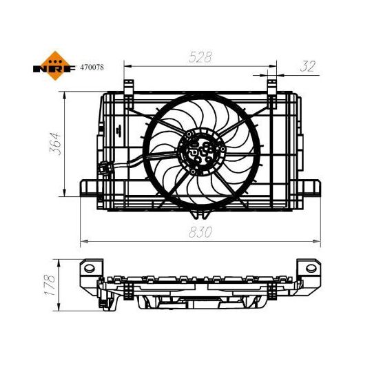 470078 - Fan, radiator 