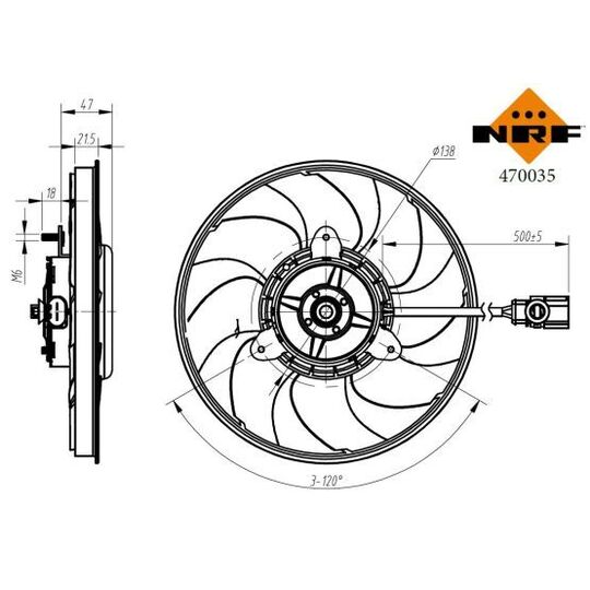 470035 - Fan, radiator 