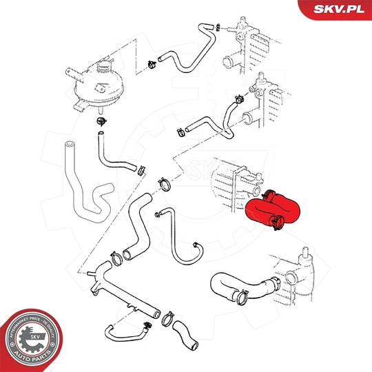 24SKV357 - Radiator Hose 