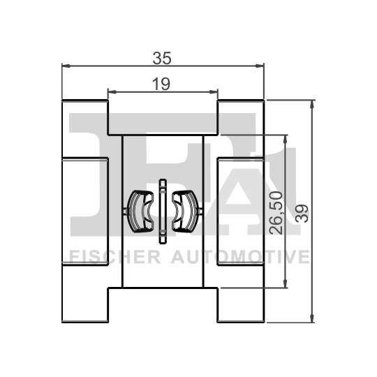 11-40059.25 - Clip, trim/protection strip 