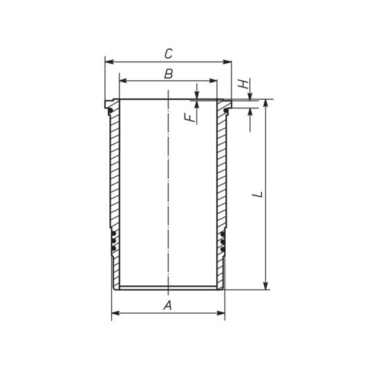 037 WN 55 01 - Cylinder Sleeve 