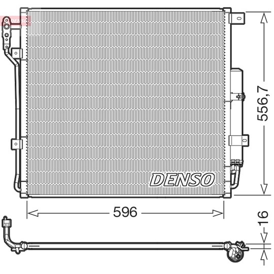 DCN14004 - Condenser, air conditioning 