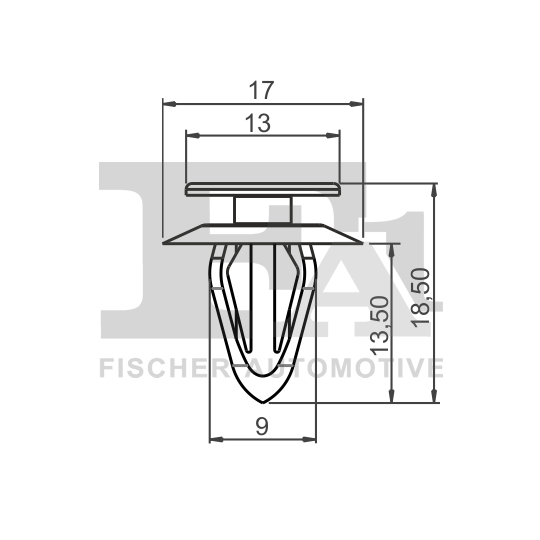 87-40001.5 - Clip, trim/protection strip 