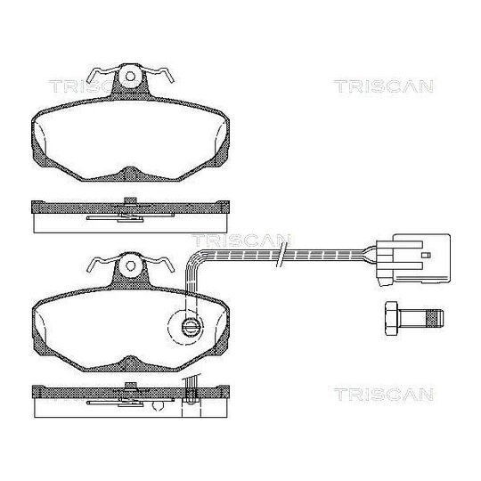 8110 16164 - Brake Pad Set, disc brake 