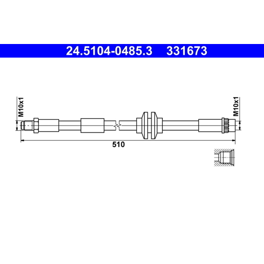 24.5104-0485.3 - Brake Hose 