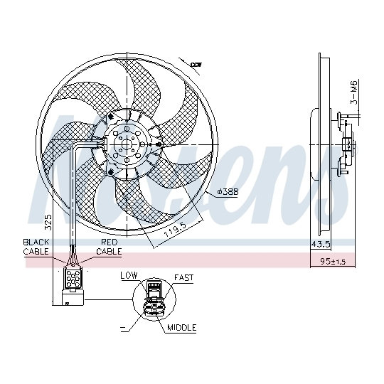 850091 - Fan, radiator 