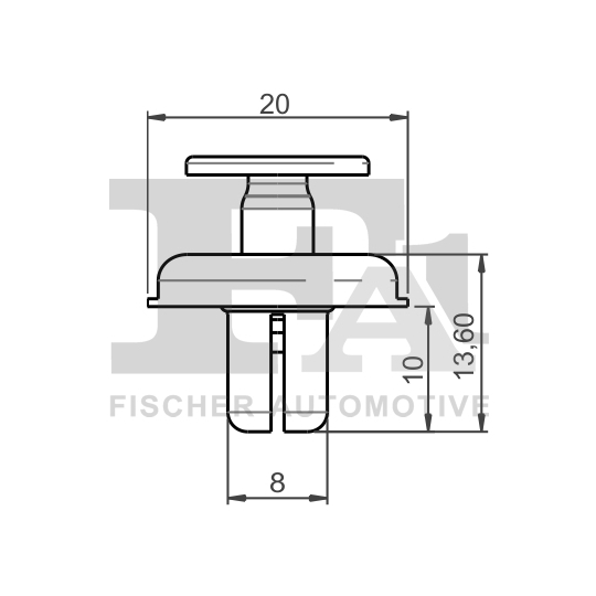 74-20002.10 - Clip, trim/protection strip 