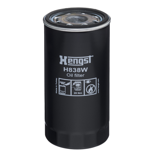 H838W - Oil filter 