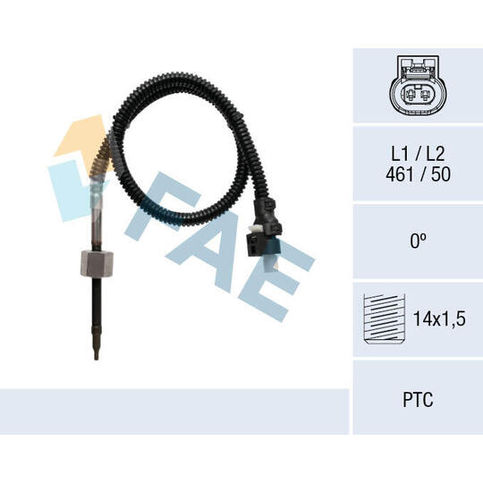 68040 - Sensor, avgastemperatur 