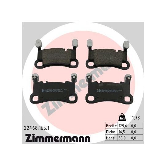 22468.165.1 - Brake Pad Set, disc brake 