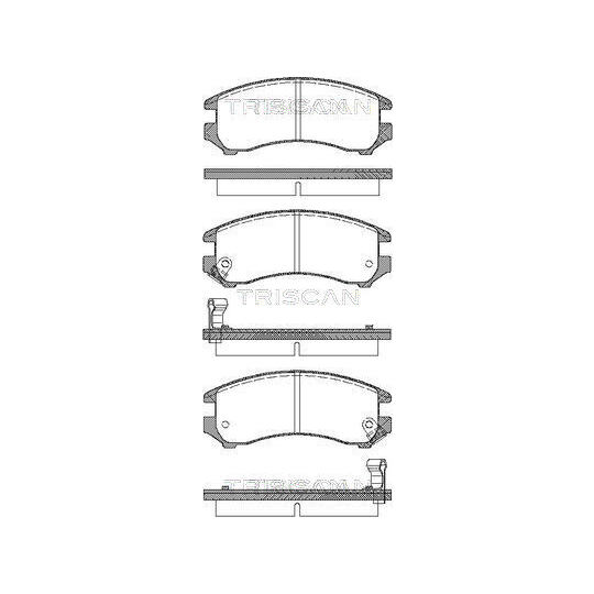 8110 10887 - Brake Pad Set, disc brake 