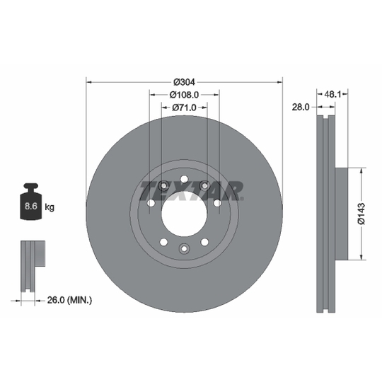 92232305 - Brake Disc 