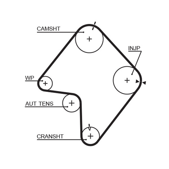 KP25355XS - Water Pump & Timing Belt Set 