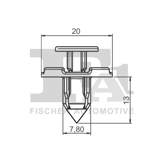 75-30005.10 - Clip, trim/protection strip 