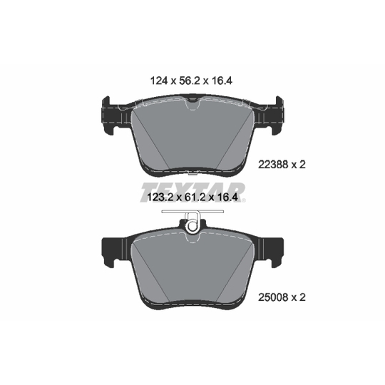 2238801 - Brake Pad Set, disc brake 