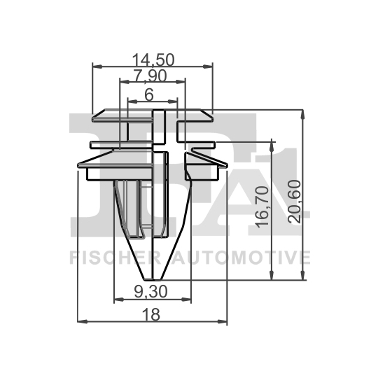 10-40016.5 - Clip, trim/protection strip 