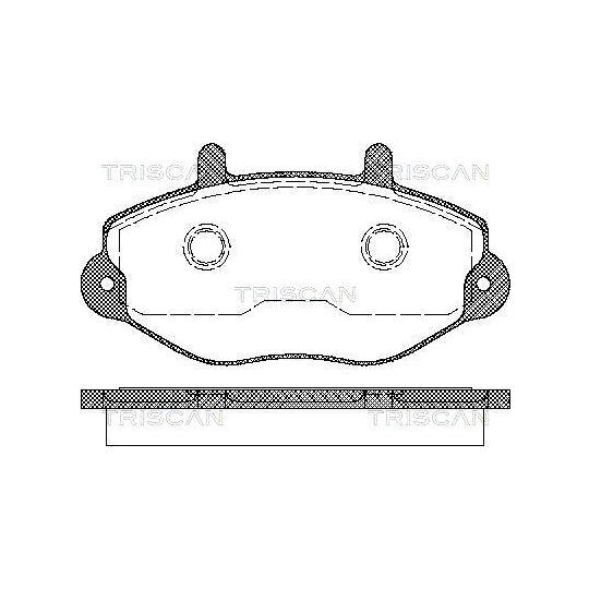 8110 16970 - Piduriklotsi komplekt, ketaspidur 