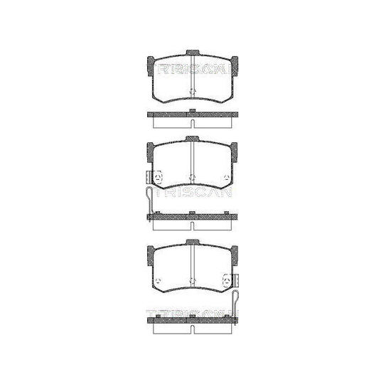 8110 43016 - Piduriklotsi komplekt, ketaspidur 