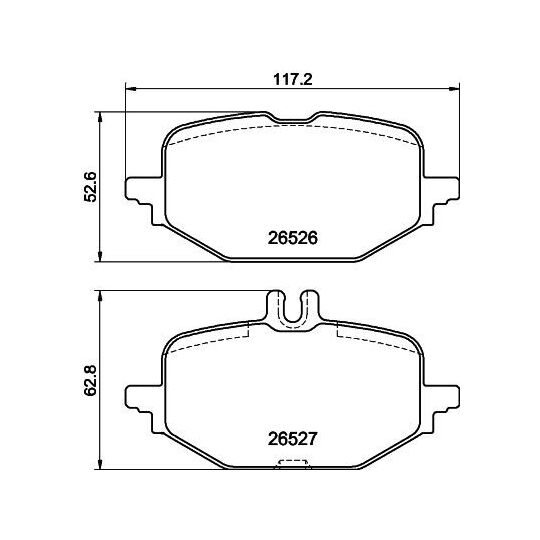 MDB3512 - Brake Pad Set, disc brake 