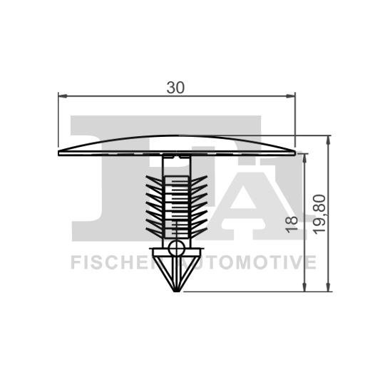 22-10021.25 - Clip, trim/protection strip 