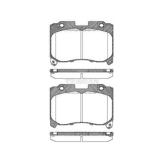 8110 13050 - Piduriklotsi komplekt, ketaspidur 