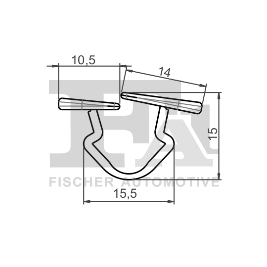 11-10016.5 - Clip, trim/protection strip 