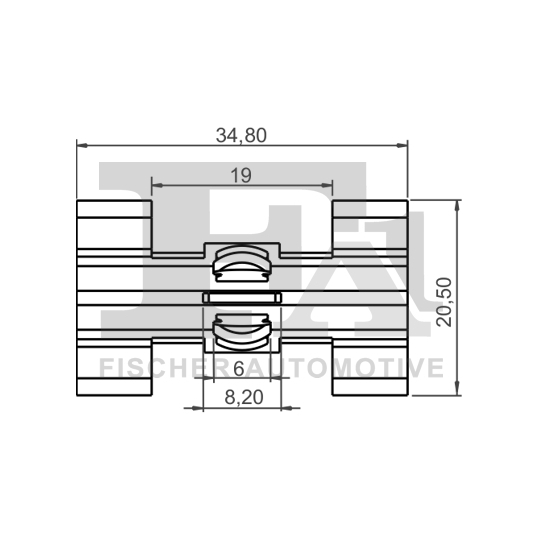 10-40050.25 - Clip, trim/protection strip 