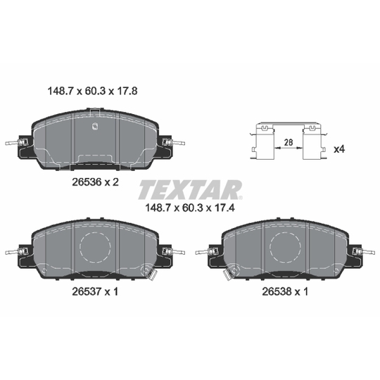 2653601 - Brake Pad Set, disc brake 