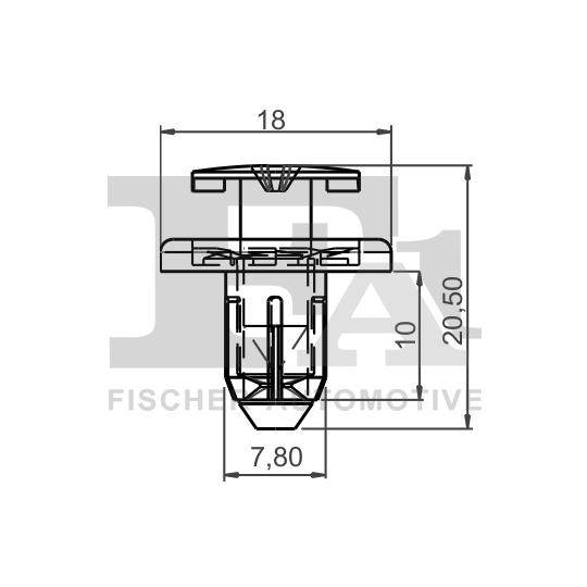 72-30005.25 - Clip, trim/protection strip 