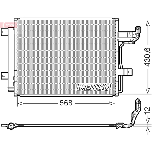 DCN44019 - Condenser, air conditioning 