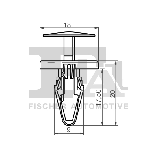 87-20002.25 - Clip, trim/protection strip 