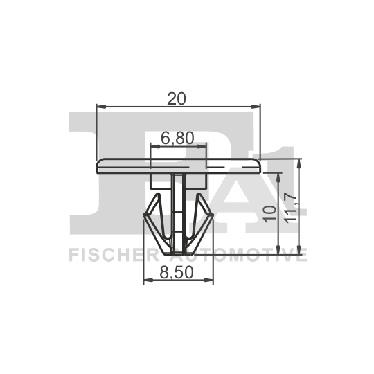 21-10011.10 - Clip, trim/protection strip 