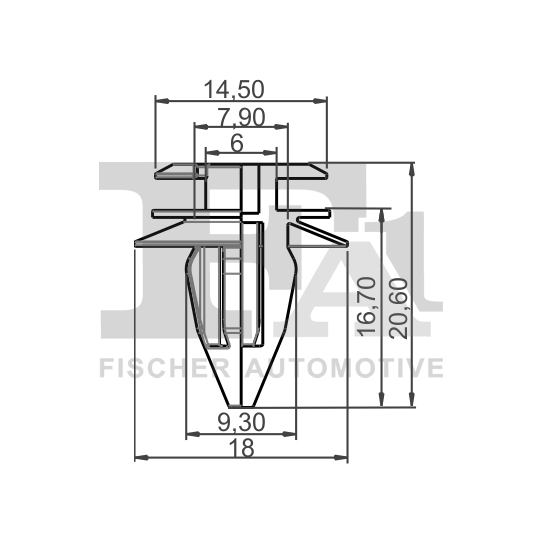 10-40011.5 - Retaining Clip, door panel 