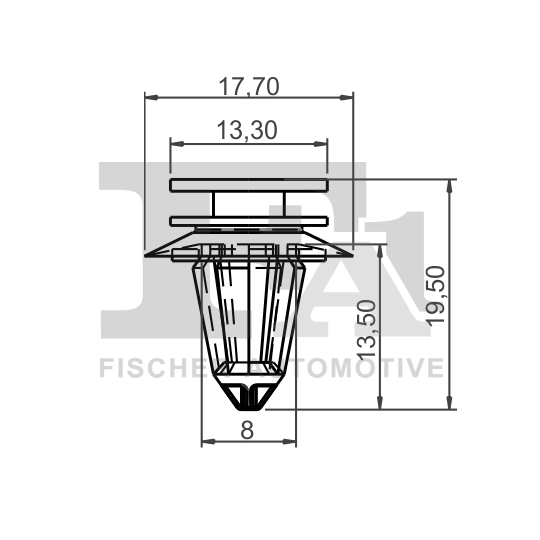 14-40011.25 - Clip, trim/protection strip 